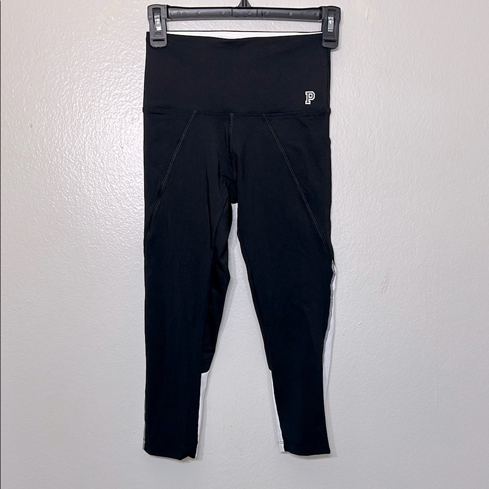 PINK Victoria's Secret Black Leggings Casual Athletic Style